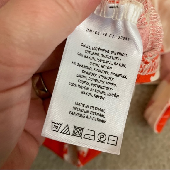 SOLD Maeve Summer Breeze Orange Floral Dress - Picture 6 of 7